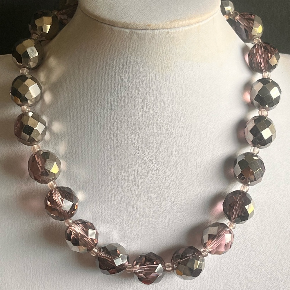 Elegant Faceted Bead Necklace